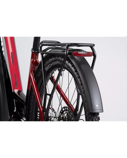 VTT électrique semi rigide Unisexe E-TERU PRO EQ LOW Noir/Rouge