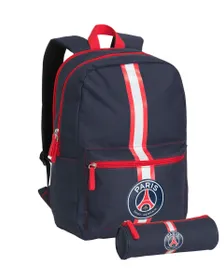 Sac à dos Enfant 43CM + TROUSSE PSG Bleu