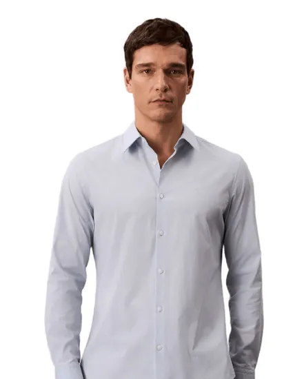 Chemise Homme LS SOLID STRETCH SLIM SHIRT Brume Niagara