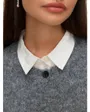 Gilet Sans Manches Femme Col Rond Boutonné