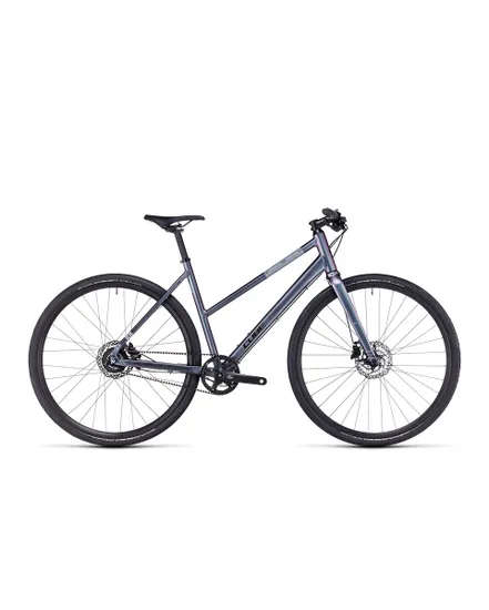 Vélo urbain/trekking Femme HYDE RACE Violet/Noir