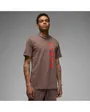 T shirt manches courtes Homme M J PSG WORDMARK TEE Marron