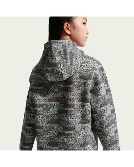 Sweat Junior garcon K NSW CLUB FLC PO HDY AOP Gris