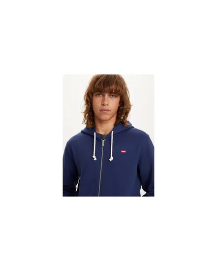 Sweat a capuche manches longues Homme NEW ORIGINAL ZIP UP Bleu