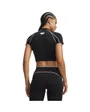 Haut Femme HEATGEAR ELITE CROP MCK SS Noir