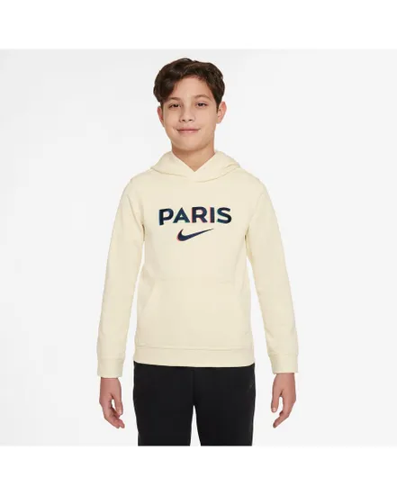 Sweat à capuche Enfant plus âgé PSG B NSW CLUB PO HDY FT UP GX Beige