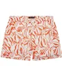 Short De Bain Homme Abstract Floral Bonfire Orange