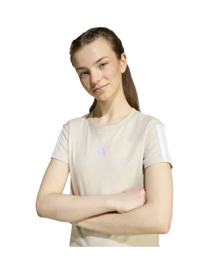 T-shirt Fille JG 3S TEE 160 Beige