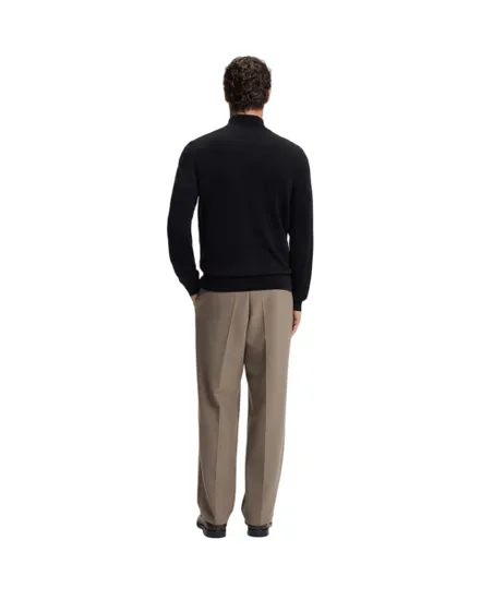 Pull col zippé Homme H-HEMARLO Noir
