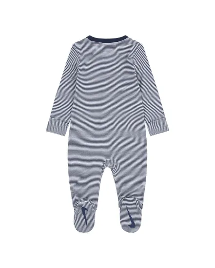 Combinaison Bébé NKN STRIPED FOOTED COVERALL Gris