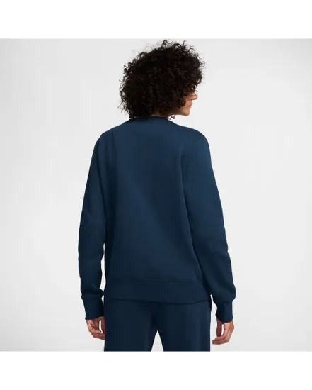 Sweat Femme W NSW PHNX FLC STD LOGO CREW Bleu