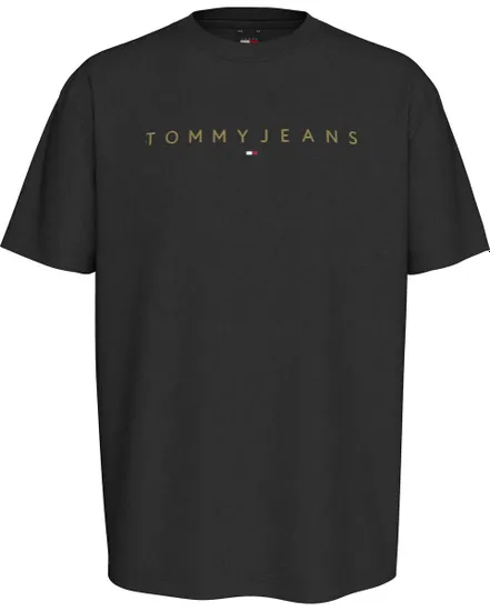 T-shirt Homme TJM REG GOLD LINEAR Noir