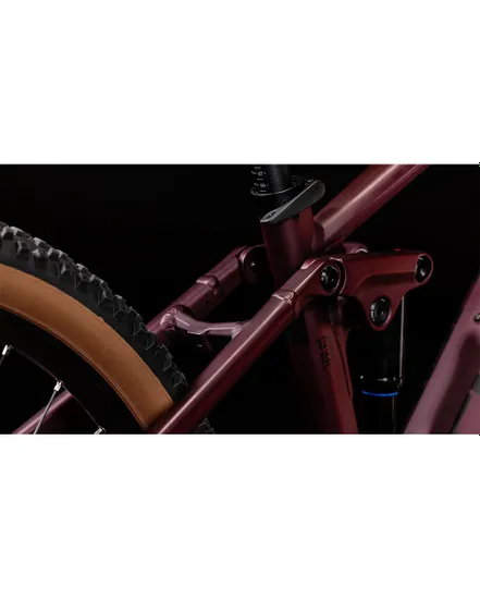 VTT électrique tout suspendu Unisexe STEREO HYBRID 120 ONE 750 Bordeaux/Noir