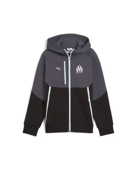 Sweat zip à capuche Enfant OM PUMATECH FZ HOODI Noir