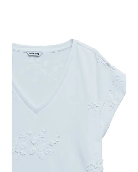 T-Shirt Femme 3D Flower Embroidery