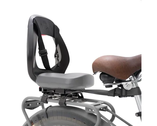 Porte-bébé à montage sur porte-bagages avec pieds YEPP JUNIOR BUDGET Argent