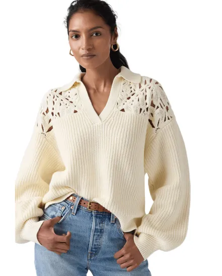 Polo Femme Bianca Crochet