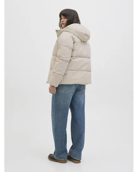 Doudoune à capuche Femme JXGLOBAL PUFFER JACKET OTW ACT Beige