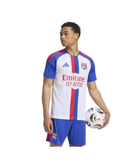 Maillot de football Homme OL H JSY Blanc
