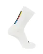 1 Paire de chaussettes Unisexe SOCKS PULSE RACE FLAG CREW Blanc