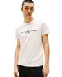 T-shirt col rond Homme TOMMY LOGO TEE Écru