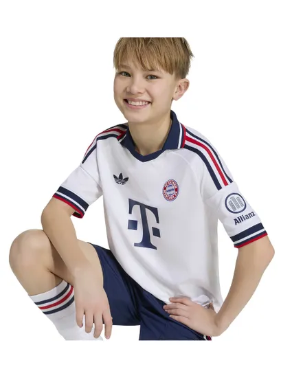 Maillot de football Enfant FCB A JSY Y Blanc