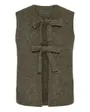 Gilet Femme Pcsilly Sl Rev Tie Vest
