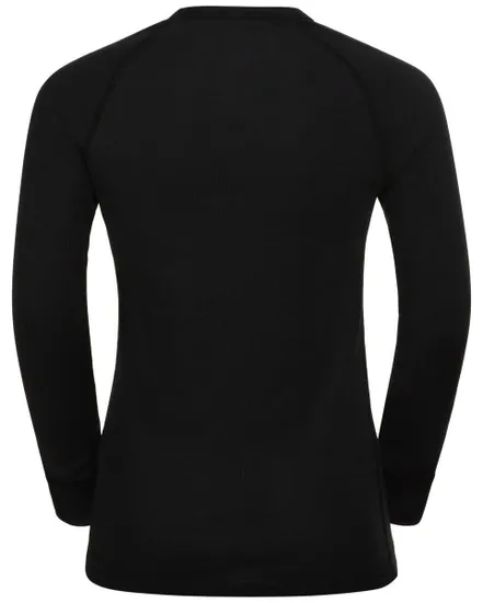 T-shirt manches longues et col rond Enfant ACTIVE WARM ECO Noir