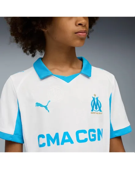 Maillot de football Enfant OM Domicile 2025/2026 Blanc