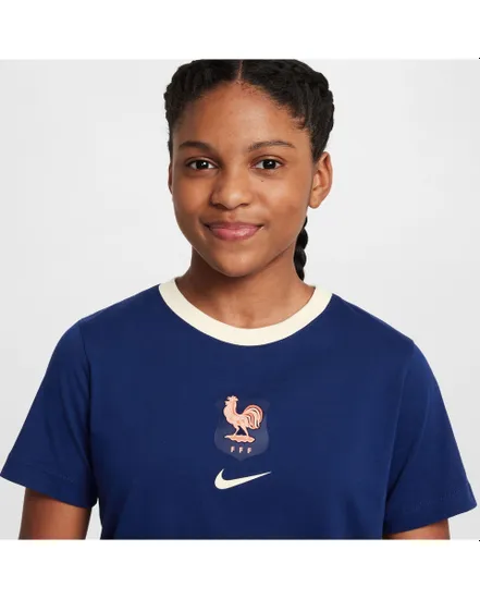Maillot de football Enfant plus agé FFF U NK CREST TEE Bleu