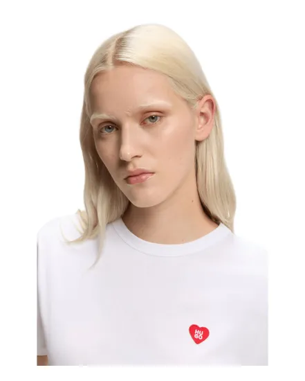 T-shirt col rond Femme DAMACIA 6 Blanc