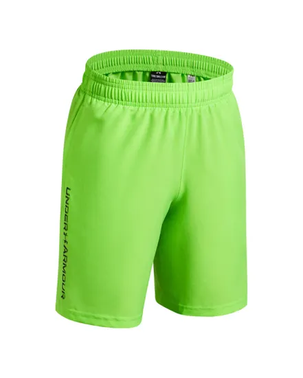 Short Enfant UA TECH WOVEN WORDMARK SHORT Vert