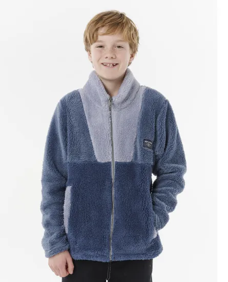 Polaire zip Enfant BLOCK PARTY POLAR-BOY Bleu