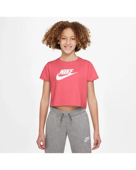 T-shirt manches courtes Enfant G NSW TEE CROP FUTURA Rose