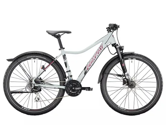 VTT semi rigide Femme MCL 4.7 Gris/Bordeaux