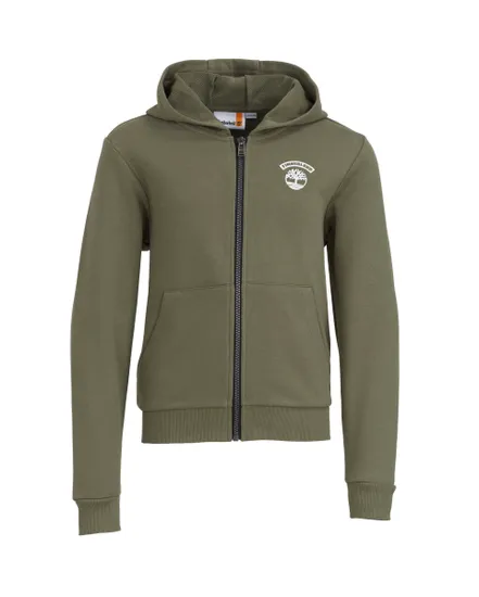 Sweat zip à capuche Enfant CARDIGAN A CAPUCHE Vert