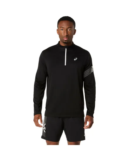 Haut d'entrainement Homme ICON LS 1/2 ZIP TOP Noir