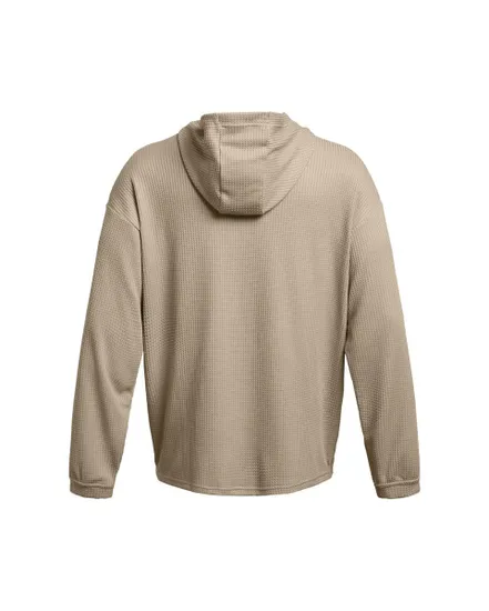 Sweat à capuche Homme UA RIVAL WAFFLE HOODIE Beige