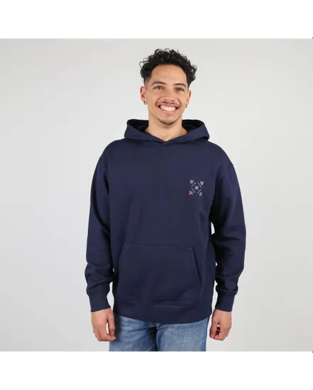 SWEAT A CAPUCHE 4FLO RETRO POITRIN Homme Bleu