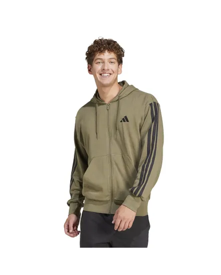 Sweat zip à capuche Homme M 3S FT FZ HD Vert