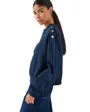 Pull Femme Gold Btn Script Terr