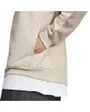 Sweat zip à capuche manches longues Homme M MEL FZ Beige