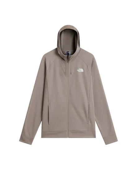Sweat zip à capuche Homme M REAXION 2.0 HOODED FZ JCKT Beige