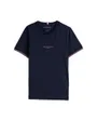 T-shirt col rond Homme TOMMY LOGO TIPPED TEE Bleu Marine