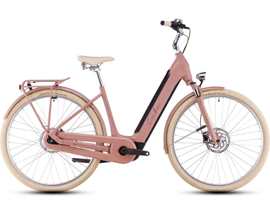 Vélo électrique urbain ELLA HYBRID 500 Rose