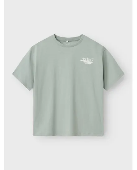 T-shirt Enfant NKMLAS SS RLX TOP PS Vert