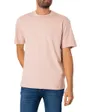 T-shirt col rond Homme DAPOLINO Rose Clair