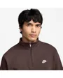 Sweat col zip Homme M NK CLUB BB HZ TOP Marron