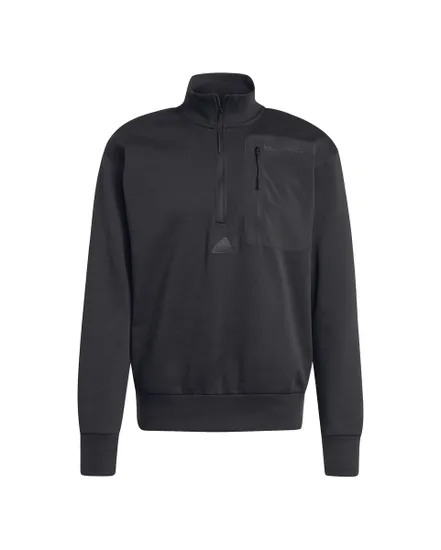 Sweat col zip Homme M CE FL HZ Noir