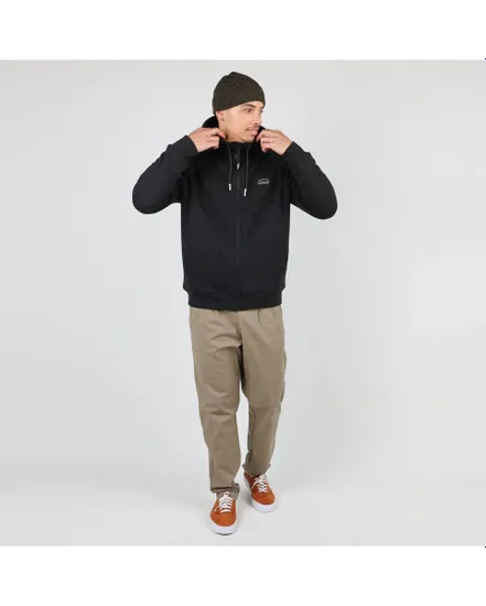 SWEAT CAPUCHE DOUBLE SHERPA Homme Noir